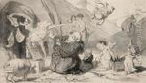 The Temptation Of St. Anthony by Honore Daumier