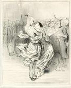 Pudicite Chinoise by Honore Daumier