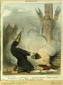 A Group Of Caricatures by Honore Daumier