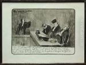 Les Jeux De Justice by Honore Daumier