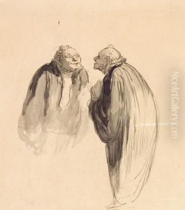 Entre Avocats by Honore Daumier