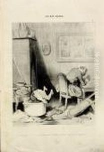 Les Bas Bleus by Honore Daumier