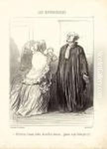 Oh ! M'sieu L'avocat, Tachez De Me Faire Divorcer... by Honore Daumier