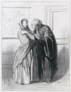 Vous Etes Jolie... by Honore Daumier