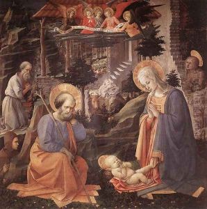 Adoration of the Child c. 1455 by Fra Filippo Lippi