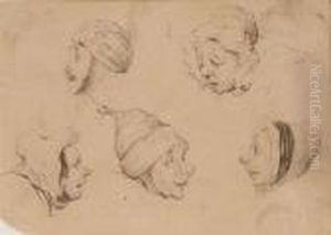 Portraitstudien by Honore Daumier