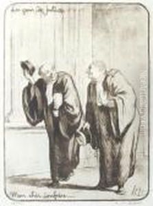 Moncher Confrere by Honore Daumier