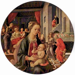 Madonna & Child with Stories from the Life of St. Anne by Fra Filippo Lippi