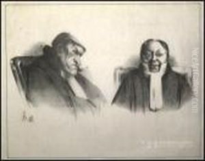 Gens De Justice by Honore Daumier
