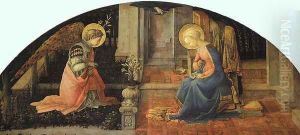 Annunciation 1448-50 by Fra Filippo Lippi