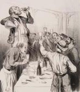 Les Canotiers Parisiens by Honore Daumier