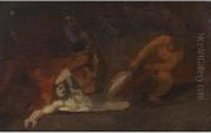 Scene Classique by Honore Daumier