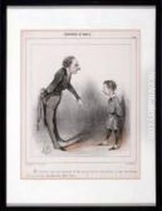 Proverbes De Famille, No. 2 by Honore Daumier
