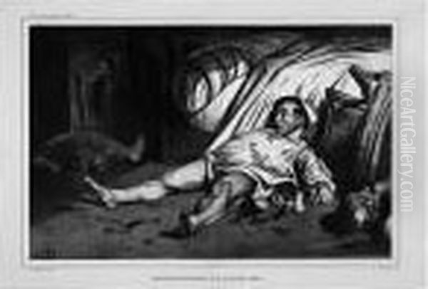 Rue Transnonain, Le 15 Avril 1834 by Honore Daumier