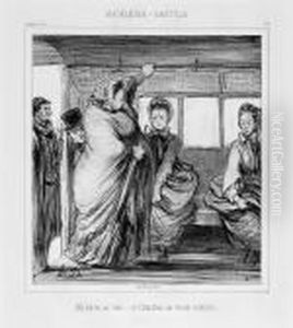 Madeleine-bastille - Un Zeste, Un Rien ... Et L""""omnibus Se Trouve Complet by Honore Daumier