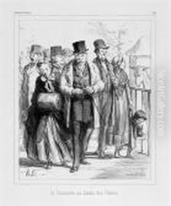 Le Dimanche Au Jardin Des Plantes by Honore Daumier