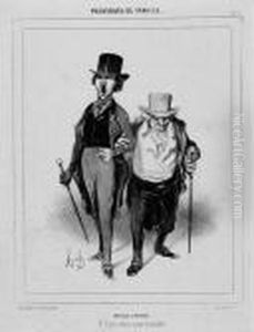Proverbes De Famille by Honore Daumier