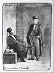 Les Gens De Justice by Honore Daumier