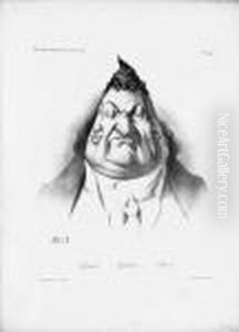 Le Passe ; Le Present ; L'avenir. (la Caricature, Pl. 349). 1834 by Honore Daumier