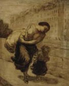 Le Fardeau by Honore Daumier