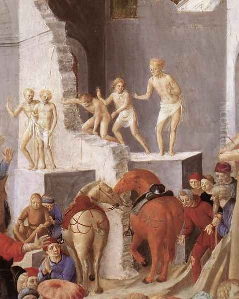 Adoration of the Magi (detail) c. 1445 - view 1