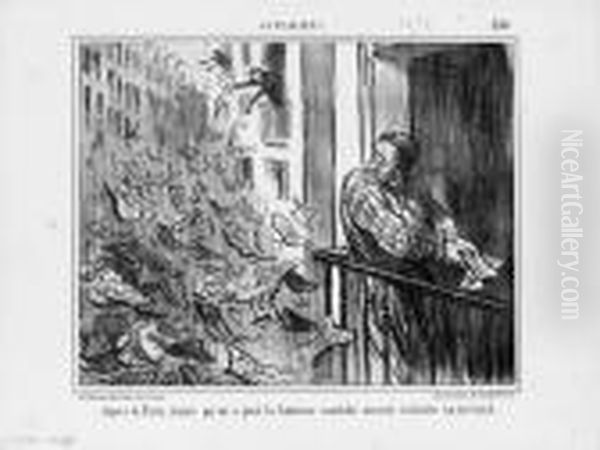 [bourse]. Aspect De Paris, 
Depuis Qu'on A Joue La Fameuse Comedie Morale Intitulee La Bourse 
(actualites, Pl. 330) ; Ca Baisse Toujours !... (les Faiseurs 
D'affaires, Pl. 3).1856. - view 1
