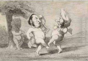 Adolphe Thiers Jouant De La Flute Et Faisant Danser Deux Hommes
Politiques. Adolphe Thiers Jouant De La Flute Et Faisant Danser Deux Hommes
Politiques.