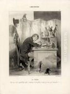 L'imagination, Pl. 1, 2 Et 3. 1843-1844. by Honore Daumier