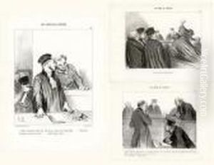 Les Gens De Justice, Pl. 1 A 34. 1845-1848. by Honore Daumier