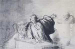 A Group Of Three Prints by Honore Daumier