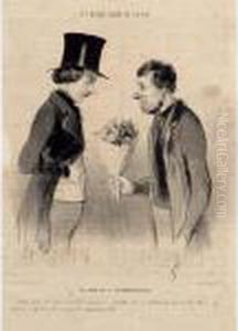 "un Jour De Premier Representation" From Les Beaux Jours De La Vie by Honore Daumier
