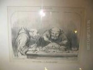 Capucinade: La Pauvrete Contente by Honore Daumier