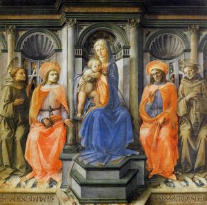 Madonna Enthroned with Saints c. 1445 by Fra Filippo Lippi