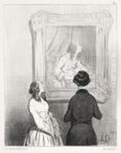 Les Bas Bleus by Honore Daumier