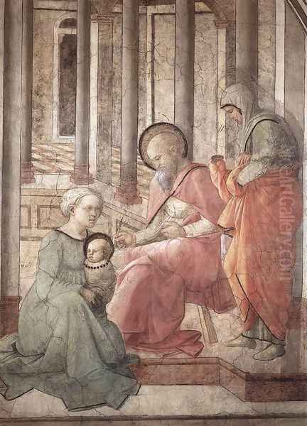 Birth and Naming St John (detail) 1452-65 - view 1