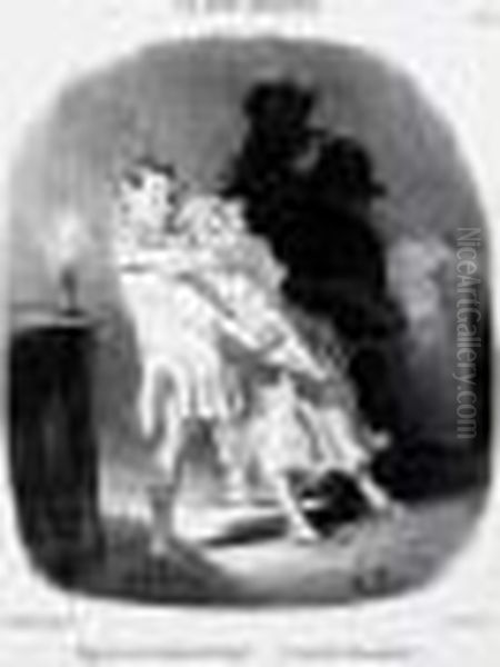 Les Bons Bourgeois, Pl. 61 (< N'approche Pas La Meche De La Lumiere
!... >). 1846. - view 1
