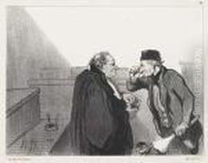 Nous Avons Grande Representation Auhourd'hui, M'sieugaluchet! by Honore Daumier