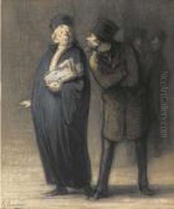 Le Plaideur Mecontent by Honore Daumier