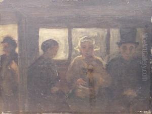 Street Car by Honore Daumier