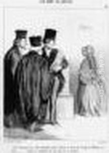 Les Gens De Justice, Pl. 24. 1846. by Honore Daumier