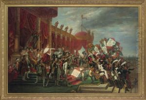 The Distribution Of The Eagle Standards by Jacques Louis David