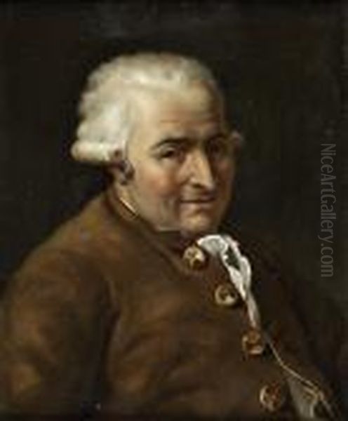 Retrato De M. Pecoul, Busto Com Casaco Castanho E Botoes Dourados - view 1