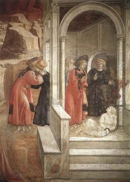Disputation in the Synagogue (detail-2) 1452-65 - view 1