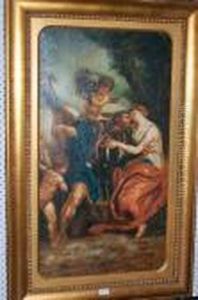 In The Manner Of, Oil Oncanvas, Mars Being Disarmed By Venus by Jacques Louis David