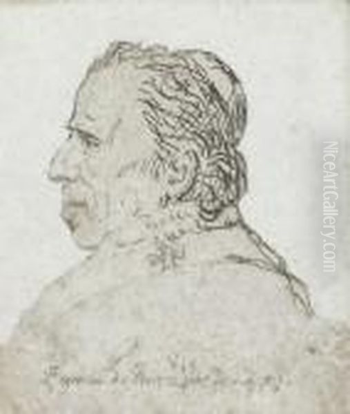 Pope Pius Vii, In Profile, Bust Length - view 1