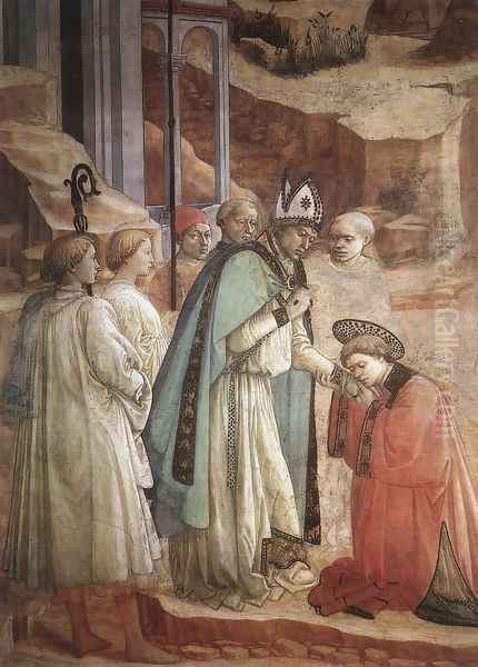 Disputation in the Synagogue (detail-1) 1452-65 - view 1