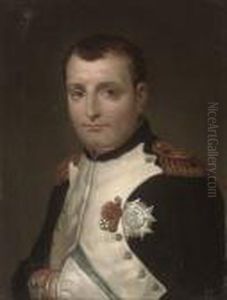 Napoleon In His Study In The Tuileries Palace, A Detail by Jacques Louis David