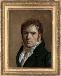 Portrait Of A Gentleman, Bust-length, In A Black Coat And White Tie