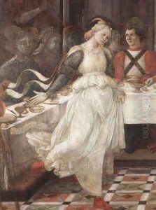 Herod's Banquet (detail-1) 1452-65