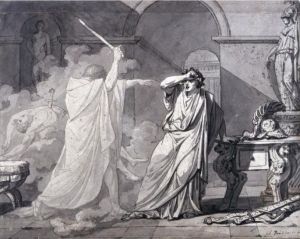 The Ghost Of Septimus Severus
Appearing To Caracalla, After The Murder Of His Brother Geta by Jacques Louis David